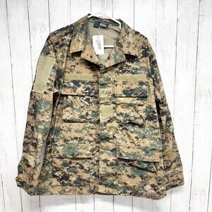 Propper Jacket Men Size Medium Regular Digital Camo Collared Utility Outerwear